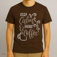 Keep Calm And Drink Coffee T-Shirt thumb 3