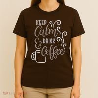 Keep Calm And Drink Coffee T-Shirt thumb 4