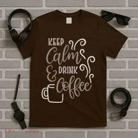 Keep Calm And Drink Coffee T-Shirt thumb 5