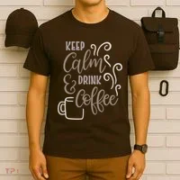 Keep Calm And Drink Coffee T-Shirt thumb 6