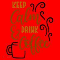 Keep Calm And Drink Coffee Santa Hat thumb 1