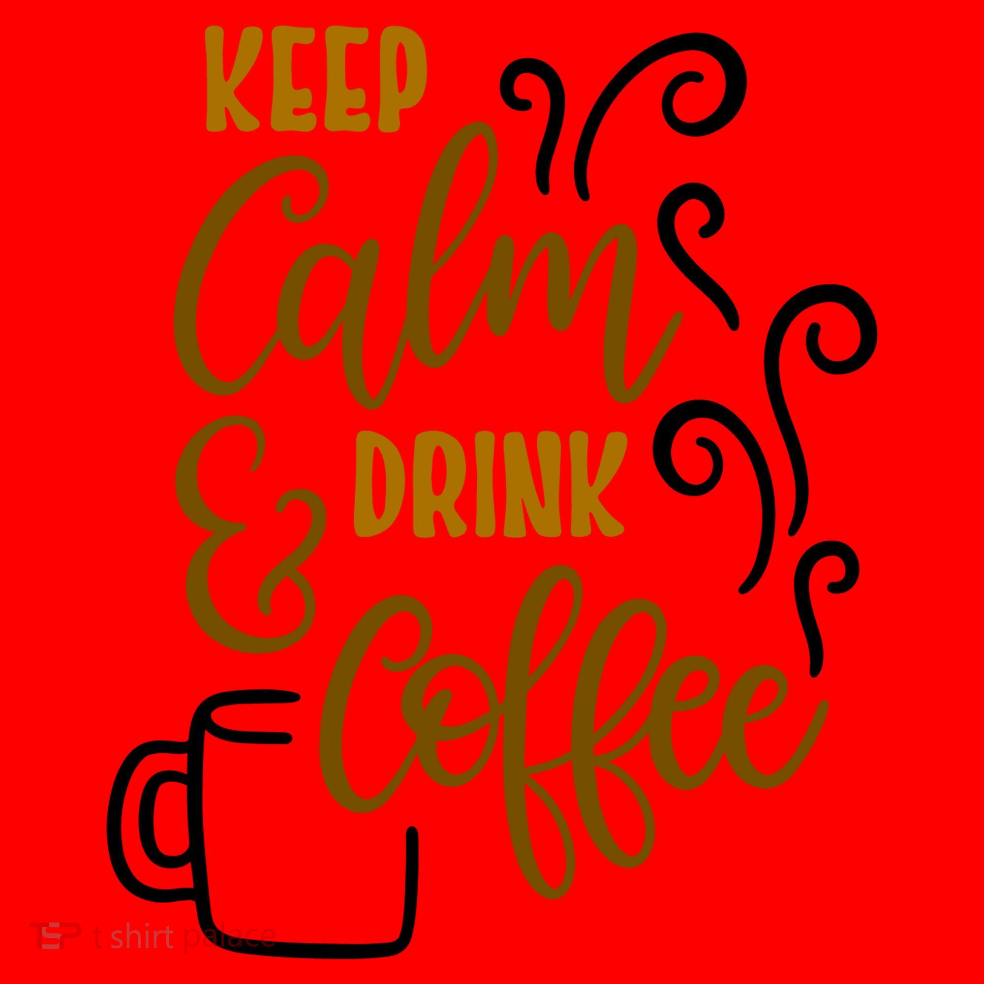 Keep Calm And Drink Coffee Santa Hat