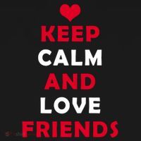 Keep Calm And Love Friends USA-Made Doggie Bandana thumb 2