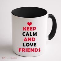 Keep Calm And Love Friends Coffee Mug thumb 1