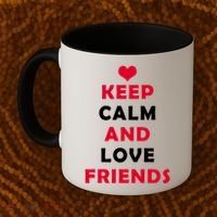 Keep Calm And Love Friends Coffee Mug thumb 2