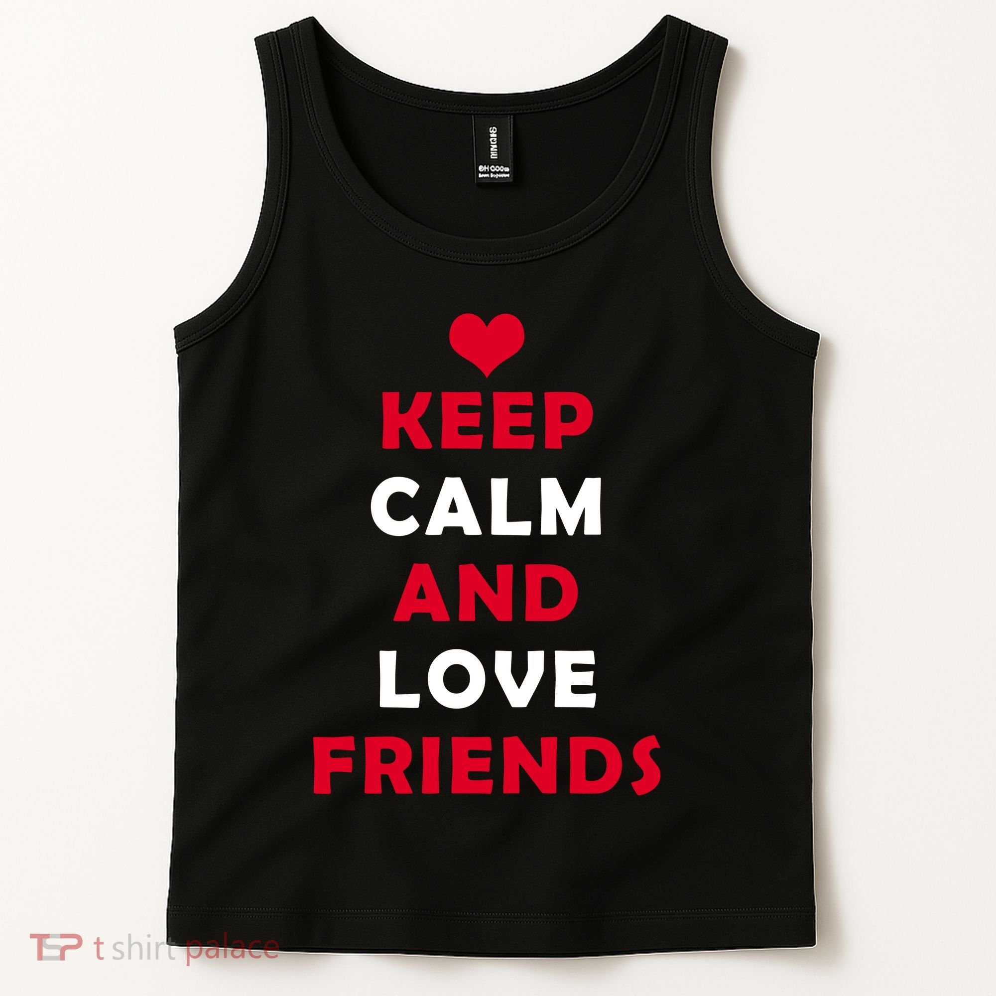 Keep Calm And Love Friends Tank Top