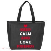 Keep Calm And Love Friends Tote Bag thumb 0