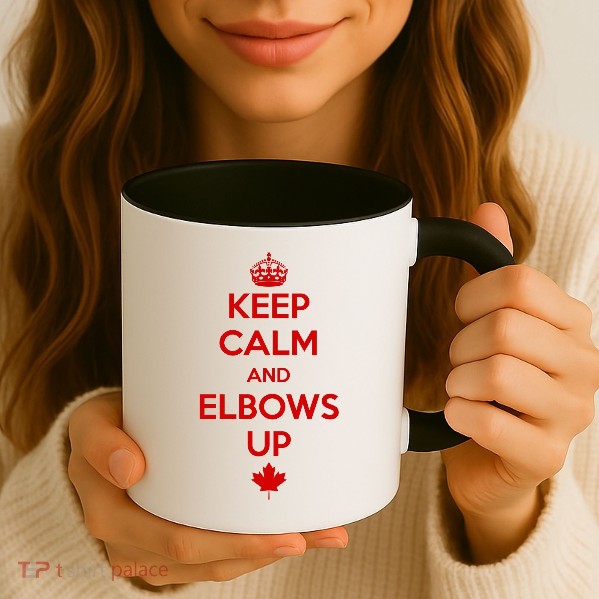 Keep Calm and Elbows Up Canada is Not for Sale  Coffee Mug