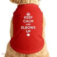 Keep Calm and Elbows Up Canada is Not for Sale  Doggie Tank thumb 0