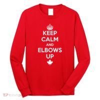 Keep Calm and Elbows Up Canada is Not for Sale  Long Sleeve Shirt thumb 0