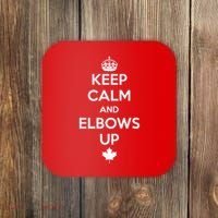 Keep Calm and Elbows Up Canada is Not for Sale  Coaster thumb 0
