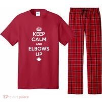 Keep Calm and Elbows Up Canada is Not for Sale  Pajama Set thumb 0