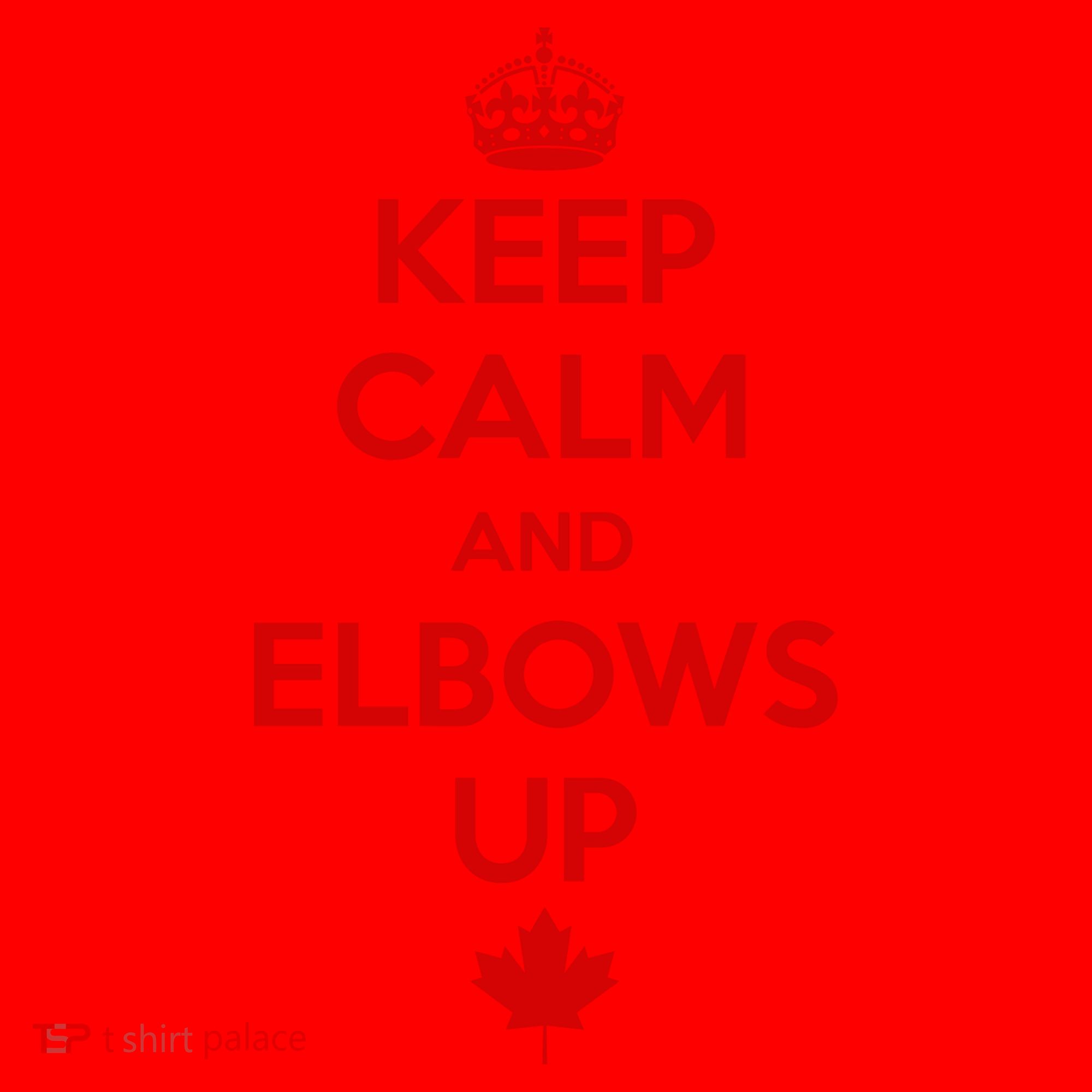 Keep Calm and Elbows Up Canada is Not for Sale  Santa Hat