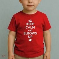Keep Calm and Elbows Up Canada is Not for Sale  Toddler T-Shirt thumb 2