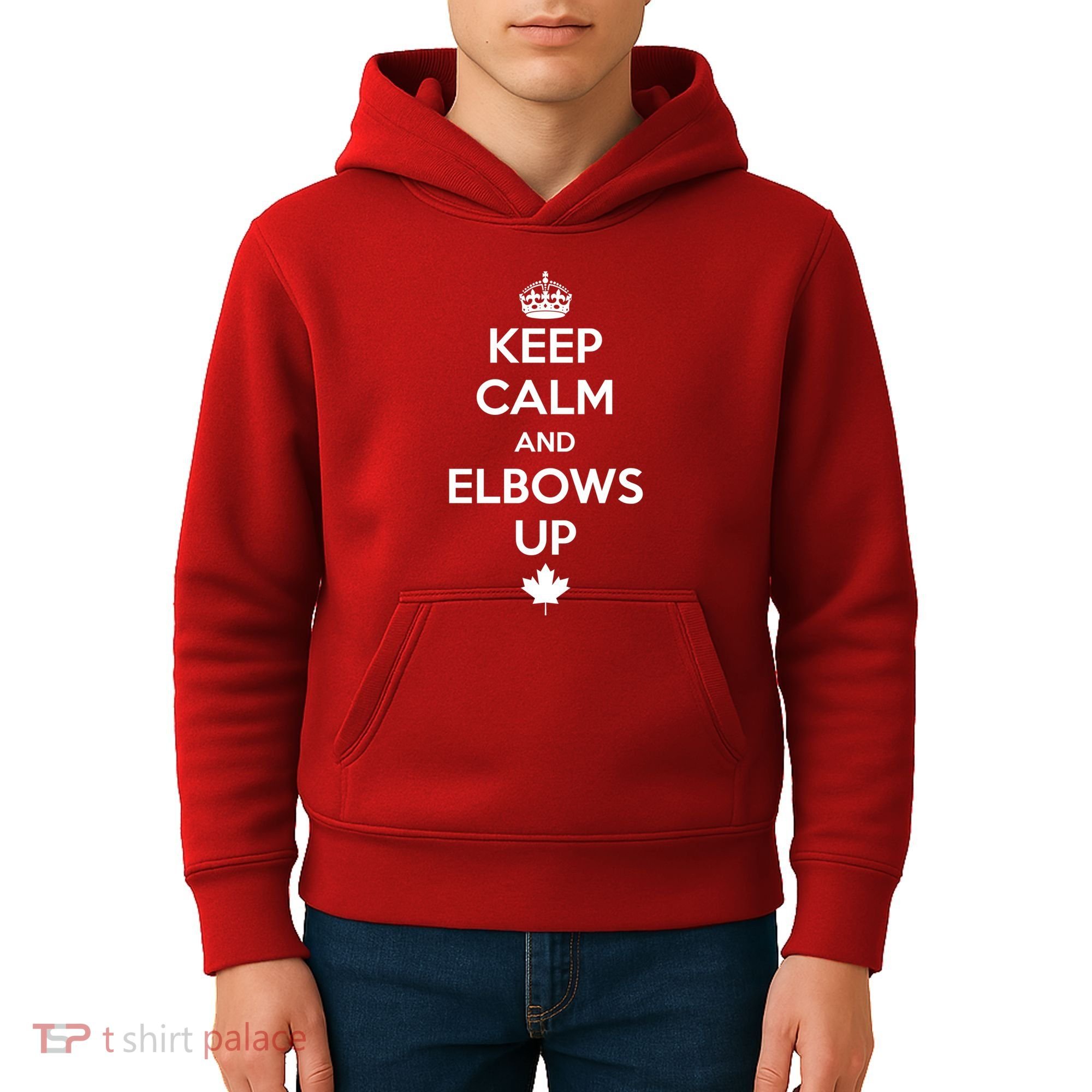 Keep Calm and Elbows Up Canada is Not for Sale  Kids Hoodie