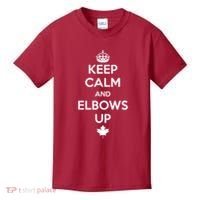Keep Calm and Elbows Up Canada is Not for Sale  Kids T-Shirt thumb 0