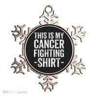 Kidney Cancer Awareness This Is My Cancer Fighting Orange Ornament thumb 0