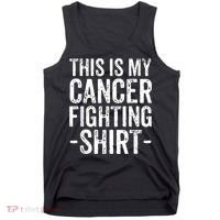 Kidney Cancer Awareness This Is My Cancer Fighting Orange Tank Top thumb 0