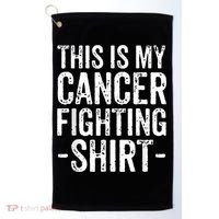 Kidney Cancer Awareness This Is My Cancer Fighting Orange Golf Towel thumb 0