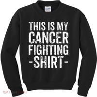 Kidney Cancer Awareness This Is My Cancer Fighting Orange Kids Sweatshirt thumb 0