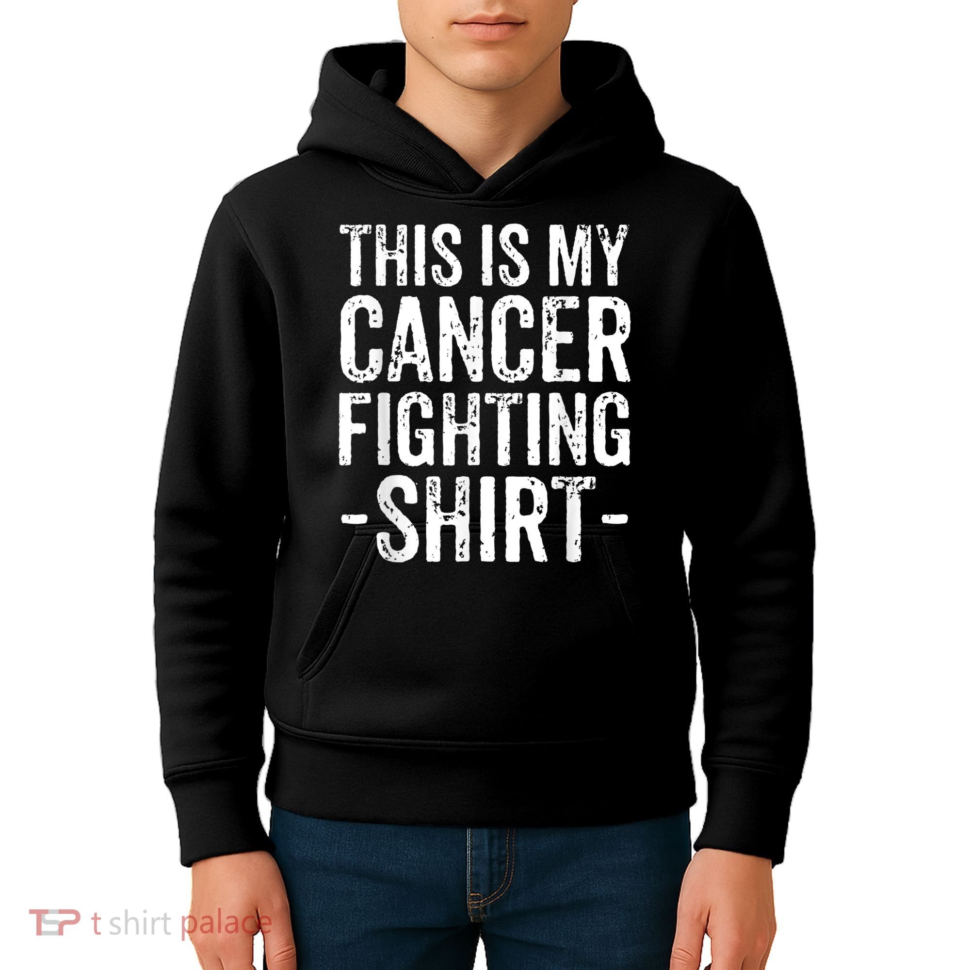 Kidney Cancer Awareness This Is My Cancer Fighting Orange Kids Hoodie