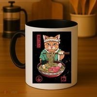 Kawaii Cat Anime Coffee Mug thumb 4