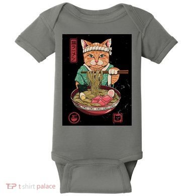 Kawaii Cat Anime Baby Bodysuit