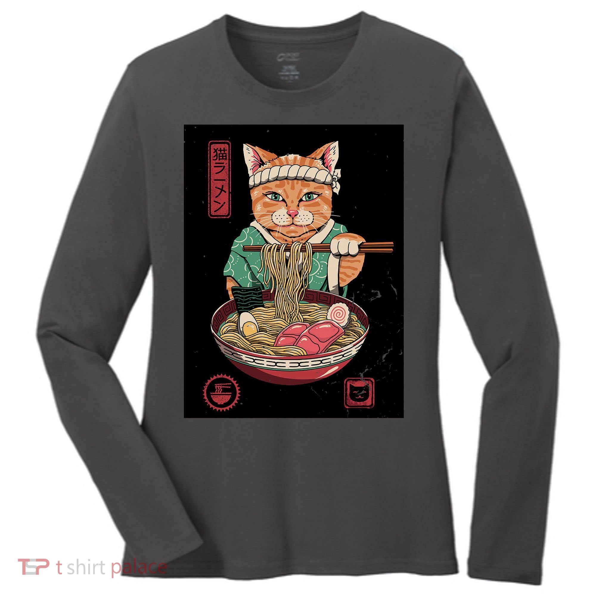 Kawaii Cat Anime Women's Long Sleeve Shirt