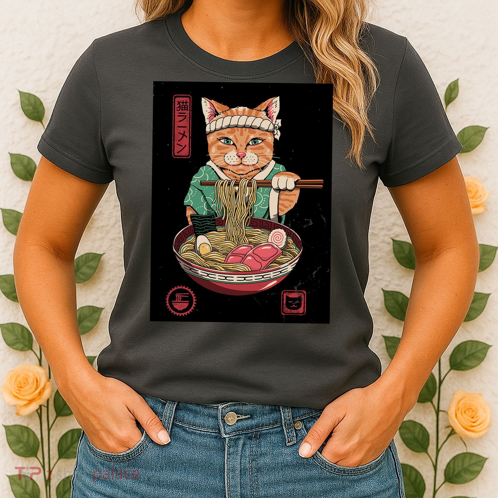 Kawaii Cat Anime Women's T-Shirt
