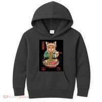 Kawaii Cat Anime Kids Hoodie thumb 0