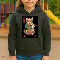 Kawaii Cat Anime Kids Hoodie thumb 3