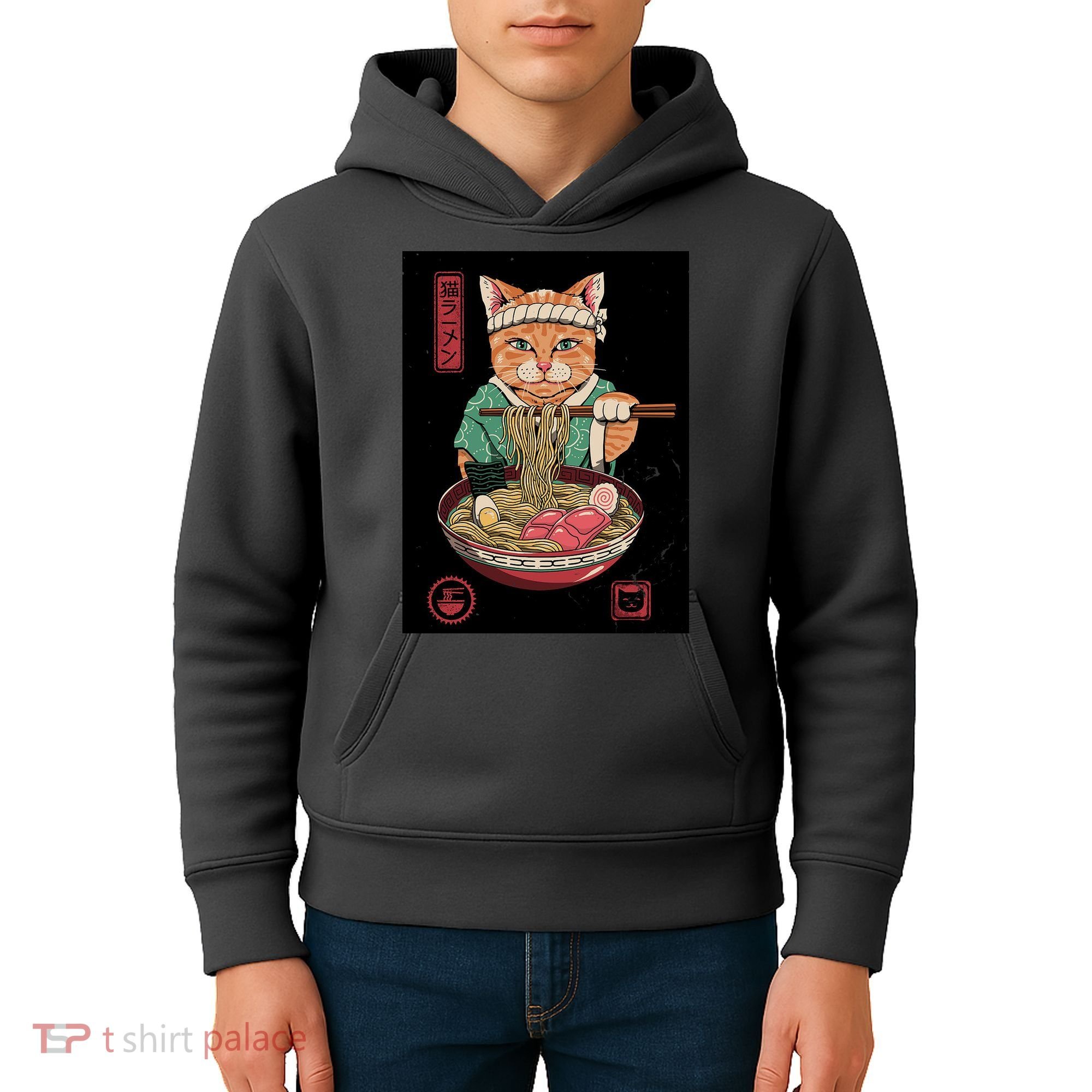 Kawaii Cat Anime Kids Hoodie