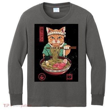 Kawaii Cat Anime Kids Long Sleeve Shirt