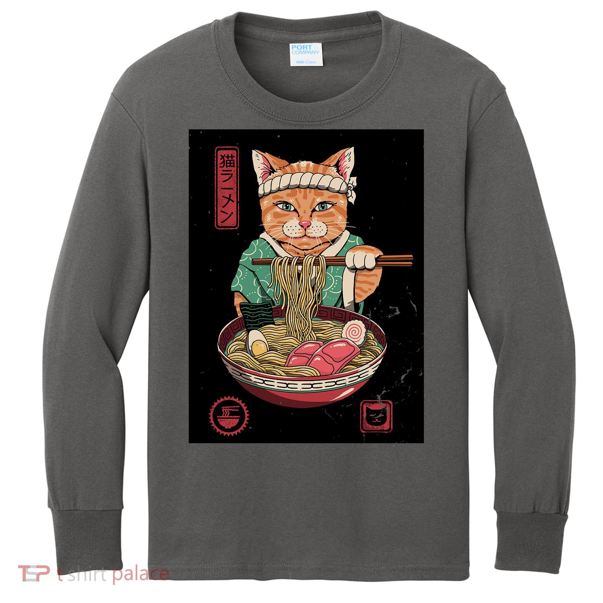 Kawaii Cat Anime Kids Long Sleeve Shirt
