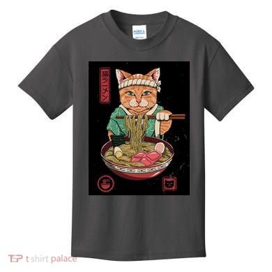 Kawaii Cat Anime Kids T-Shirt