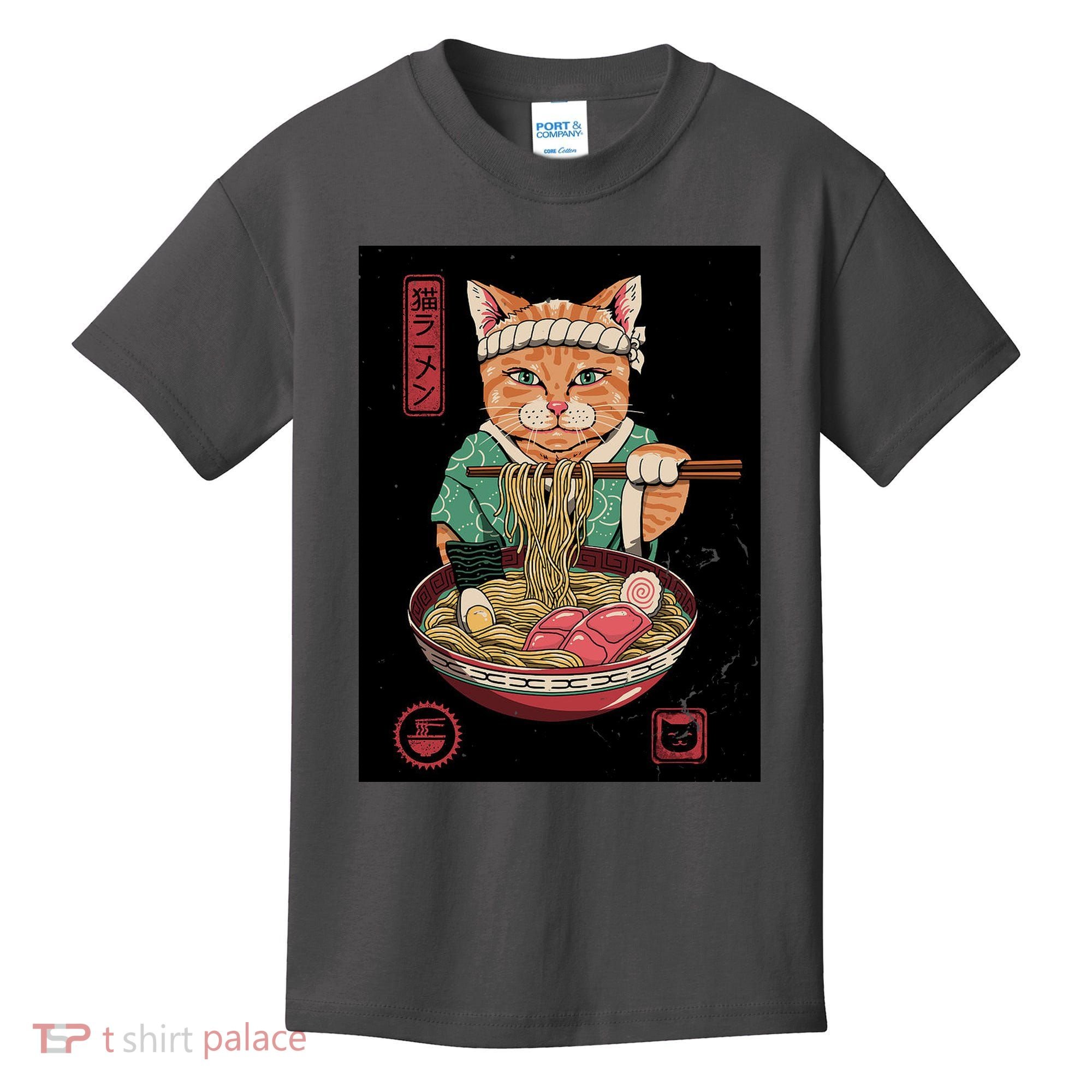 Kawaii Cat Anime Kids T-Shirt