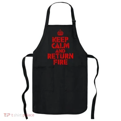 Keep Calm And Return Fire Apron