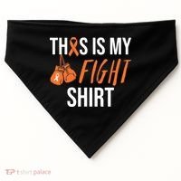 Kidney Cancer Awareness Orange Ribbon USA-Made Doggie Bandana thumb 0