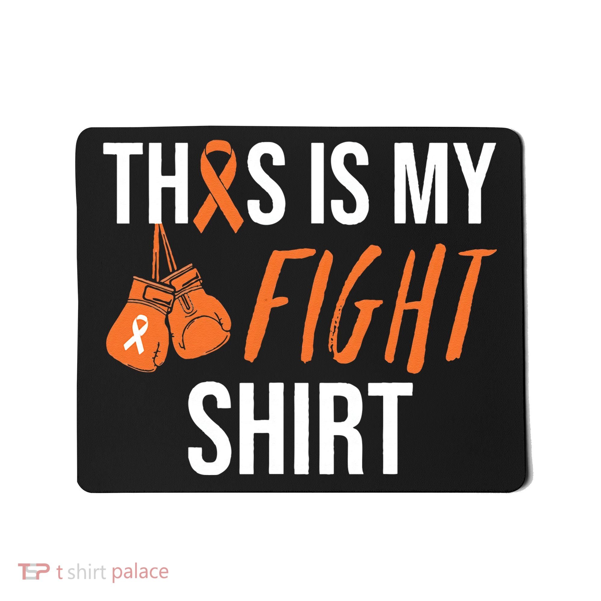Kidney Cancer Awareness Orange Ribbon Mousepad