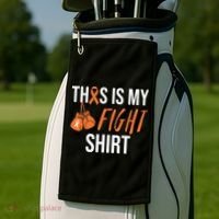 Kidney Cancer Awareness Orange Ribbon Golf Towel thumb 2