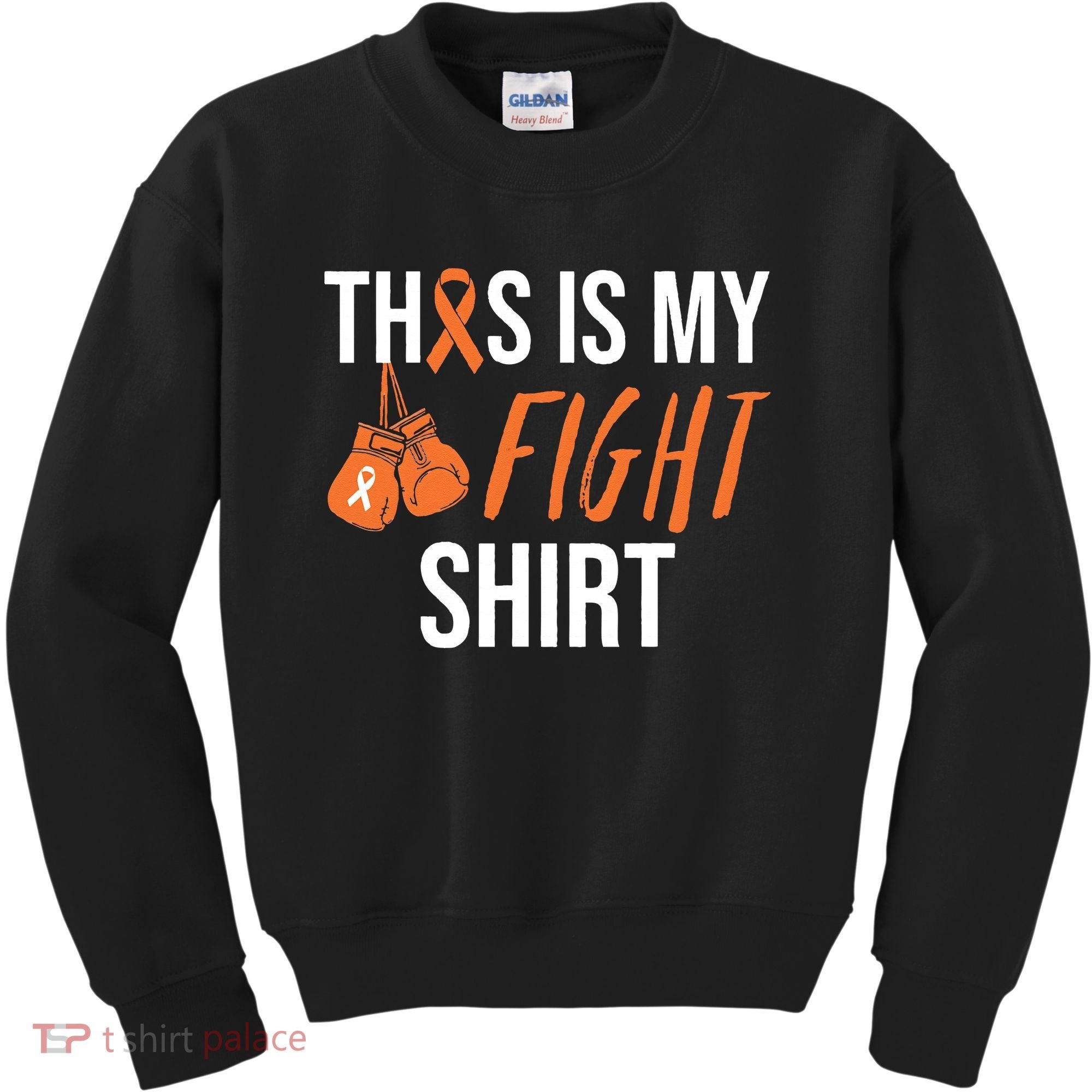 Kidney Cancer Awareness Orange Ribbon Kids Sweatshirt