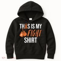 Kidney Cancer Awareness Orange Ribbon Kids Hoodie thumb 0