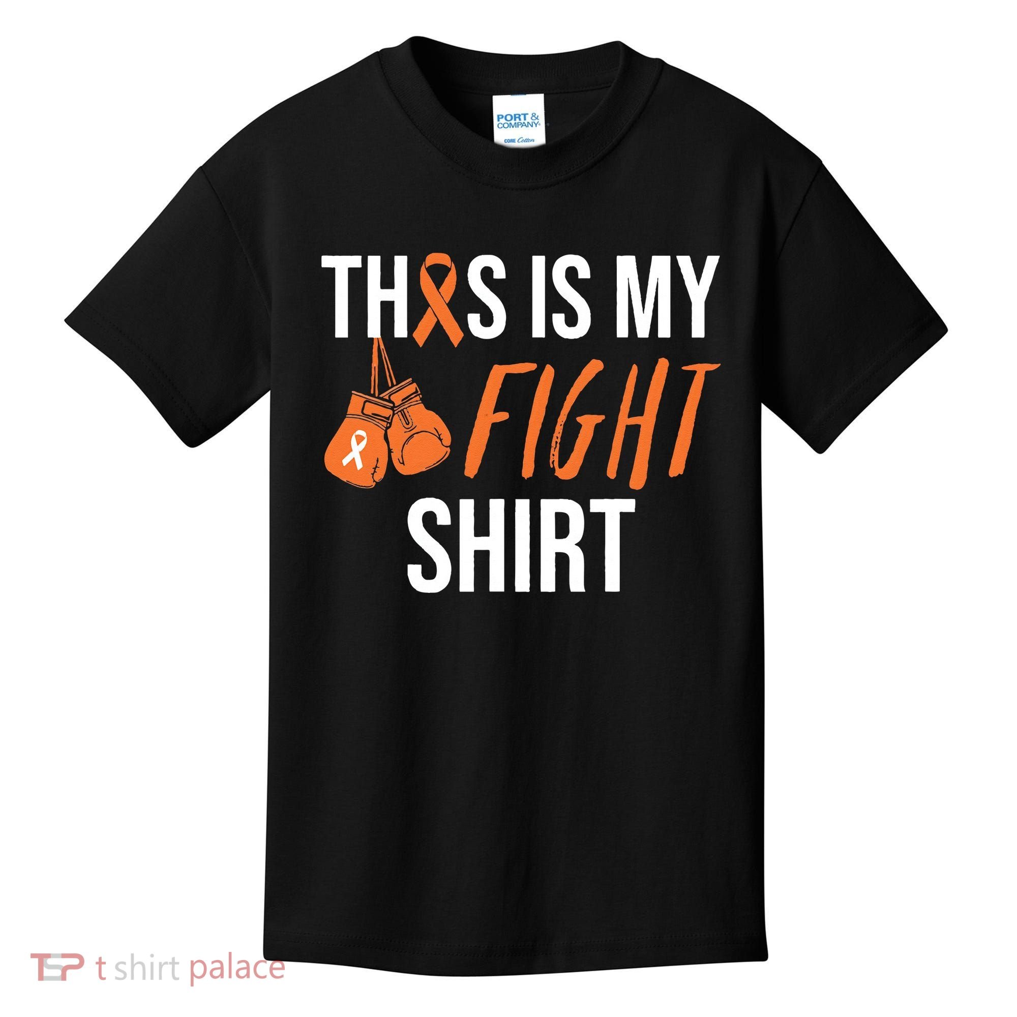 Kidney Cancer Awareness Orange Ribbon Kids T-Shirt