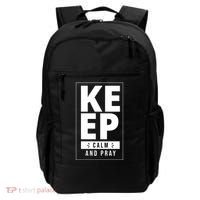 Keep Calm And Party Funny Slogan Backpack thumb 0