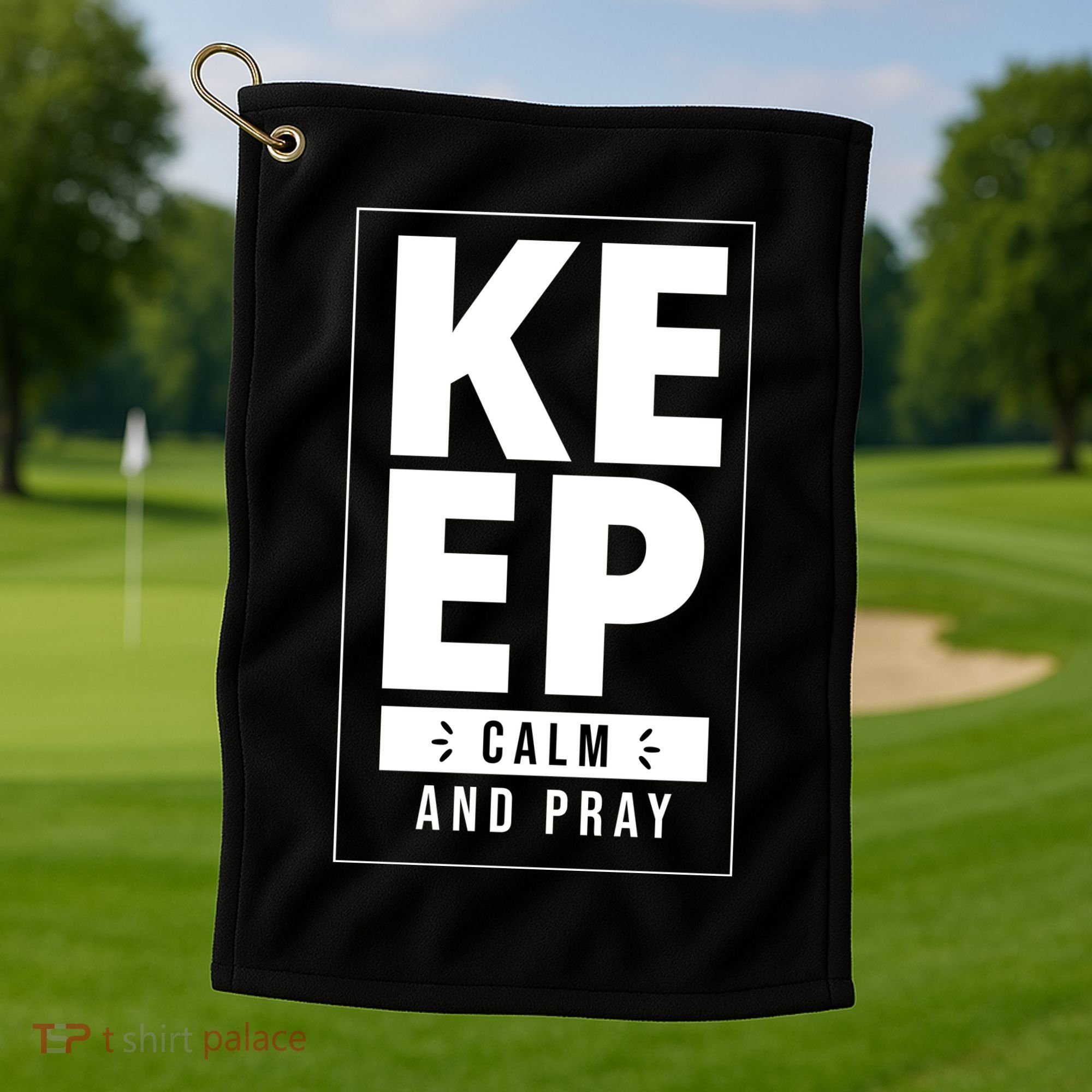 Keep Calm And Party Funny Slogan Golf Towel