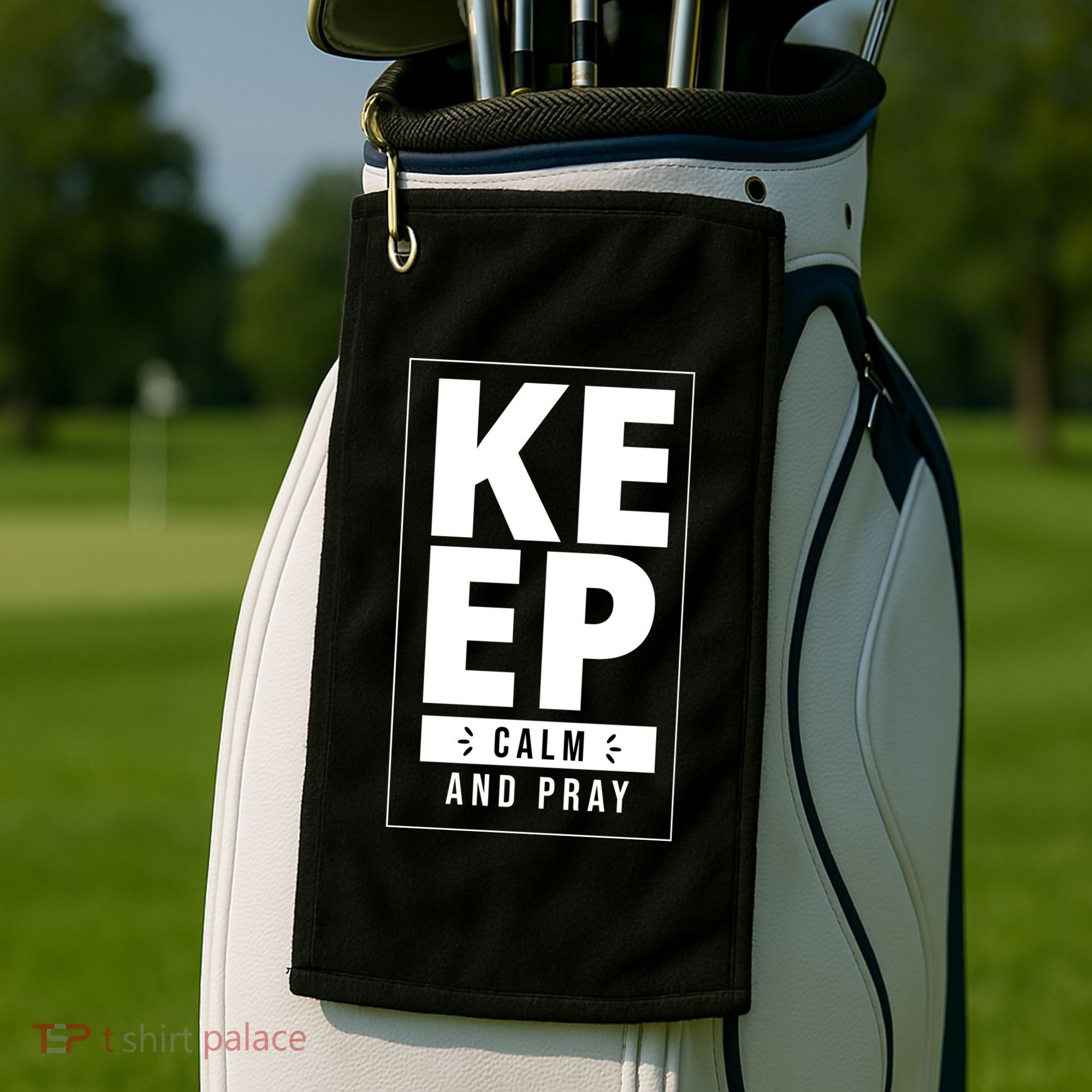 Keep Calm And Party Funny Slogan Golf Towel
