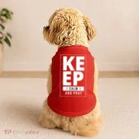 Keep Calm And Party Funny Slogan Doggie Tank thumb 2