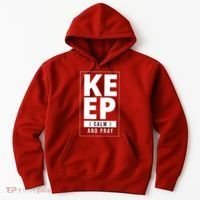 Keep Calm And Party Funny Slogan Hoodie thumb 0