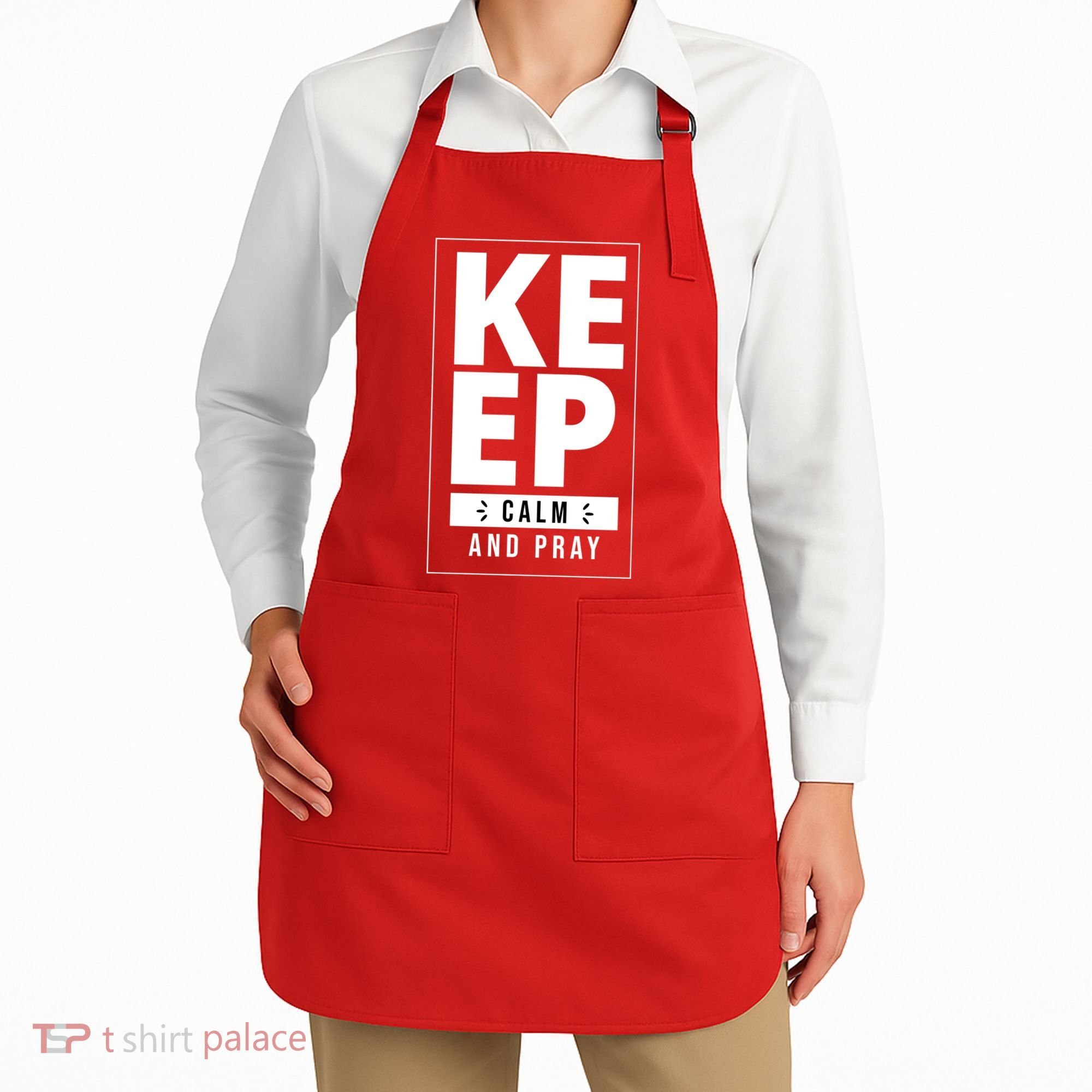 Keep Calm And Party Funny Slogan Apron