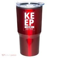 Keep Calm And Party Funny Slogan Tumbler thumb 0
